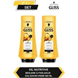 Gliss Oil Nutritive Saç Kremi 360ml x 2'li Set