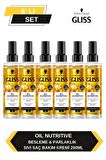Gliss Oil Nutritive Sıvı Saç Kremi 200ml x 6'lı Set