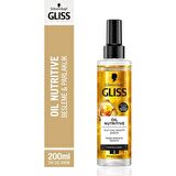 Gliss Oil Nutritive Sıvı Saç Kremi 200ml x 2'li Set
