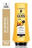 Gliss Oil Nutritive Şampuan 400ml x 2+ Saç Kremi 360ml x2