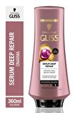 Gliss Serum Deep Repair Şampuan 400 ml + Saç Kremi 360 ml + Sıvı Saç Kremi 200 ml