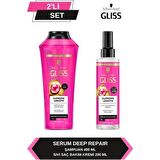 Gliss Supreme Length Uzun Saçlara Özel Set (Şampuan 400 ml + Durulanmayan Sıvı Saç Kremi 200 ml)