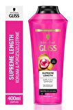 Gliss Supreme Length Şampuan 400 ml x 2 Adet + Sıvı Saç Kremi 200 ml