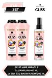 Gliss Split Hair Miracle Şampuan 400 Ml X 2 Adet + Split Hair Miracle Sıvı Saç Kremi 200 Ml