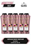 Gliss Serum Deep Repair Onarıcı Şampuan 400 ml x 5 Adet