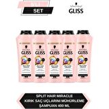 Gliss Split Hair Miracle Şampuan 400 Ml x 5 Adet