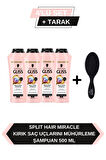 Gliss Split Hair Miracle Şampuan 400 Ml x 4 Adet+Tarak