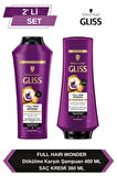 Gliss Full Hair Wonder Dökülme Karşıtı Şampuan 400ml + Saç Kremi 360ml