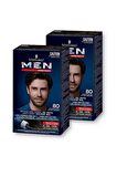 Schwarzkopf Men Perfect Erkek Saç Boyası 80 - Kahve Siyah 2 Adet