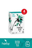 Herby Detox Tea Diyete Destek Detoks Bitki Çayı 4'lü Paket