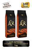 L'OR ESPRESSO COLOMBIA ÇEKİRDEK KAHVE 500GR X 2