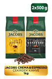 Jacobs Çekirdek Kahve Tanışma Paketi ( Café Espresso 500 gr + Café Crema 500 gr)