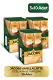 Jacobs Vanilya Latte 10'lu - Yumuşak İçim & Vanilya Aromalı 3 Adet