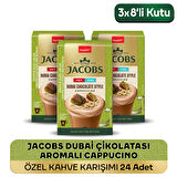 Jacobs Dubai Çikolatası Aromalı Cappucino Özel Kahve Karışımı 8 x 19,5gr 3'lü Paket