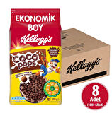Kellogg's Coco Pops Topları 1000 gr x 8 Adet, Lif,demir Ve 7 Vitamin İçerir