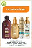 Bronzlaştırıcı Yağ + İdeal Bronzluk Süt Sprey + Güneşsiz Bronzlaştırıcı Sprey + Güneşsiz Bronzlaştırıcı
