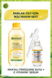 Parlak Cilt İçin Makyaj Temizleme Suyu + C Vitamini Serum Seti