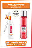 L'Oréal Paris Revitalift Clinical %12 Saf C Vitamini Serum+ %5 Saf Glikolik Asit Peeling Etkili Tonik Set