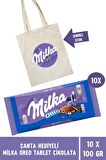 Çanta Hediyeli Milka Oreo Tablet Çikolata 100 gr - 10 Adet