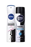 Nivea Black & White Invisible Antiperspirant Ter Önleyici Leke Yapmayan Deodorant Seti