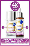 Luminous630 Skin Glow Anında Aydınlatıcı Serum 30ml ve Peeling Etkili Tonik 100ml, Eşit Cilt Tonu