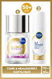 SUN SPF50 Primer Nemlendirici Makyaj Bazı 30ml ve Luminous630 Skin Glow Peeling Etkili Tonik 100ml