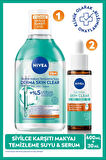 Derma Skin Clear Sivilce Karşıtı Cilt Serumu 30ml ve Micellar Makyaj Temizleme Suyu 400ml,Niasinamid