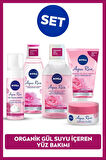Aqua Rose Gül Suyu İçerikli Çeyiz Seti, Makyaj Temizleme Suyu ve Jeli, Yüz Yıkama Köpüğü, Tonik,Krem