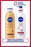 Repair&Care Nemlendirici Vücut Losyonu 400ml ve Sıkılaştırıcı Bronzluk Losyon 250ml, Kaşıntılı Cilt