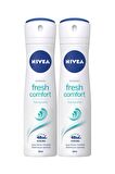 Nivea Fresh Comfort Pudrasız Kadın Sprey Deodorant 150 ml x 2