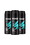 Erkek Sprey Deodorant Apollo 48 Saat Etkileyici Koku Vücut Spreyi 150 ml X3 Adet