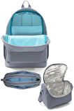 Coral High Kids Turkuaz Gri Batik 3’lü Okul Çanta Seti SET0123768