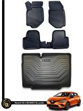 RENAULT CLİO 4 2012-2019 HAVUZLU PASPAS+BAGAJ HAVUZU İKİLİ SET 