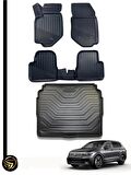 VOLKSWAGEN TİGUAN 2016+ HAVUZLU PASPAS+BAGAJ HAVUZU İKİLİ SET 