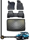 PEUGEOT BİPPER 2008+ HAVUZLU PASPAS+BAGAJ HAVUZU İKİLİ SET 