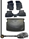 VOLKSWAGEN GOLF 7 2012-2020 HAVUZLU PASPAS+BAGAJ HAVUZU İKİLİ SET 
