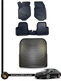 SKODA SUPER B 2015+ HAVUZLU PASPAS+BAGAJ HAVUZU İKİLİ SET 