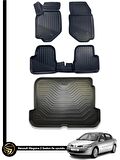 Renault Megane 2 3D Havuzlu Paspas Sedan + Bagaj Havuzu Ikili Set
