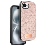 Mey İthalat®   iPhone 16E Bright Simli Kapak - Pembe