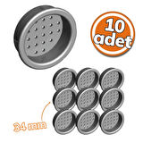 Albatur 0620 Plastik Menfez 34mm Gri 10'lu Set
