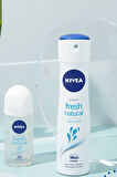 Nivea Kadın Sprey Deodorant Fresh Natural 150ml, Ter Kokusuna Karşı 48 Saat Koruma, Okyanus Özleri, X3Adet