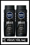 Nivea Men Deep Dimension Duş Jeli 2 x 500 ML