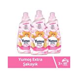 Yumoş Extra Konsantre Çamaşır Yumuşatıcısı Şakayık 1440 X3