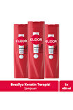 Elidor Saç Bakım Şampuanı Brezilya Keratin Terapisi 400 ml x3