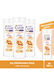 Clear Women Zencefil Özlü Kepeğe Karşı Etkili Şampuan 3 x 350 ml
