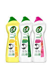 Cif Krem Yüzey Temizleyici 750 ml X 3 Mikrofiber Bez 1 Adet