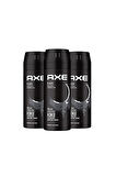 Axe Black Deodorant & Body Spray 150 ml x3