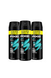 Axe Apollo Erkek Deodorant & Body Spray 200 ml x3