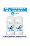 Rexona Üstün Koruma Kadın Stick Deodorant Cotton Dry 50 ml x2