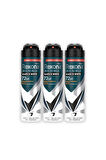 Rexona Men Erkek Sprey Deodorant Invisible Black & White 150 ml x3
